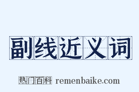 副线近义词是什么意思的图片